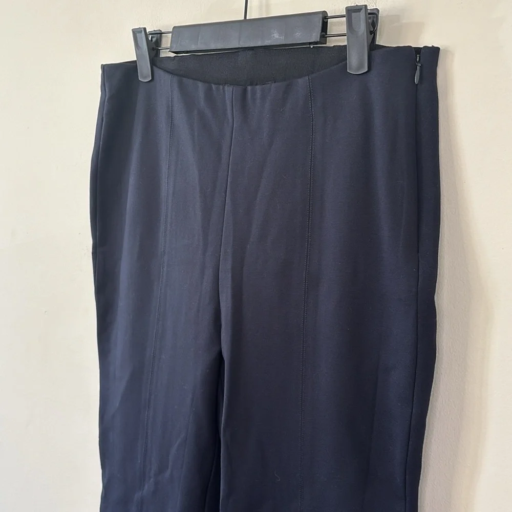 NWT Quince Ultra-Stretch Ponte Pintuck Ankle Pants Black Size Large - Picture 5 of 10